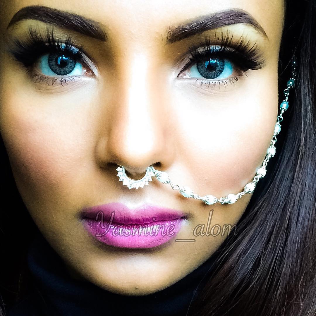 Madz Fashionz USA: yasmine_alom Bridal Nose Ring Nath 