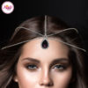 Madz Fashionz UK Silver and Purple Hair Jewellery Headpiece Matha Patti