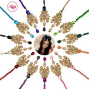 Madz Fashionz UK: Mahreen Inspired Chandelier hair Headpiece Headchain Maang Tikka Gold Silver