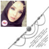 Madz Fashionz UK: Shahara Bespoke Crystal Headpiece Matha Patti Silver White