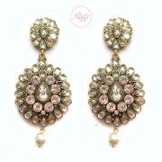 MSPL01 – Mspaintedlady – Earrings (Antique Gold White)