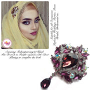 Madz Fashionz UK: Makeupsarang93 Elegant Brooch Hijab Pin Silver Purple