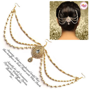 Madz Fashionz UK: Mehrani Bridal Hair Bun Headpiece Jodha Gold Juda