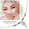 Madz Fashionz UK: Maryam Cypriotsister Pearl Drop Headpiece Gold Light Green