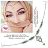Madz Fashionz UK: Maryam Cypriotsister Pearl Drop Headpiece Silver Light Green