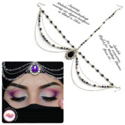 Madz Fashionz UK Beautybyaya Bridal Matha Patti Silver Black