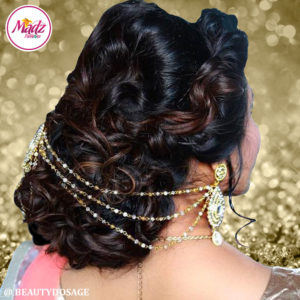 Madz Fashionz UK: Beautydosage Juda Bridal Hair Bun Headpiece Jodha Gold White 2