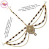 Madz Fashionz UK: Fatima Traditional Black Bridal Chandelier Matha Patti