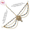 Madz Fashionz UK: Fatima Traditional Sky Blue Bridal Chandelier Matha Patti