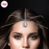 Madz Fashionz UK Silver and Light Pink Hair Jewellery Headpiece Matha Patti