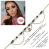Madz Fashionz UK: Makeupbysanchez Bespoke Delicate Matha Patti Gold Black
