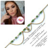 Madz Fashionz UK: Makeupbysanchez Bespoke Delicate Matha Patti Gold Green