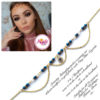 Madz Fashionz UK: Makeupbysanchez Bespoke Delicate Matha Patti Gold Navy Blue