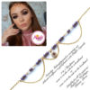 Madz Fashionz UK: Makeupbysanchez Bespoke Delicate Matha Patti Gold Purple
