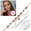 Madz Fashionz UK: Makeupbysanchez Bespoke Delicate Matha Patti Gold Red