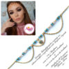 Madz Fashionz UK: Makeupbysanchez Bespoke Delicate Matha Patti Gold Sky Blue