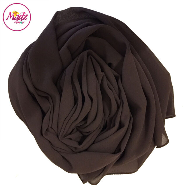 Madz Fashionz UK: Long Maxi Plain Chiffon Chocolate Muslim Hijabs Scarves Shawls