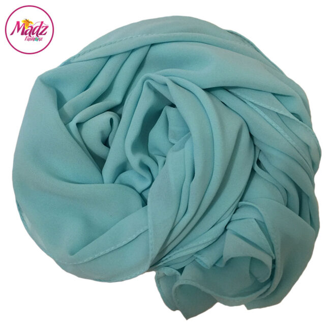 Madz Fashionz UK: Long Maxi Plain Chiffon Mint Sky Blue Muslim Hijabs Scarves Shawls