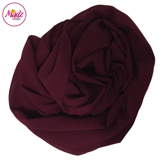 Madz Fashionz UK: Long Maxi Plain Chiffon Maroon Muslim Hijabs Scarves Shawls