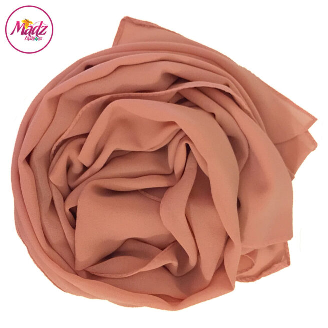 Madz Fashionz UK: Long Maxi Plain Chiffon Peach Pink Muslim Hijabs Scarves Shawls
