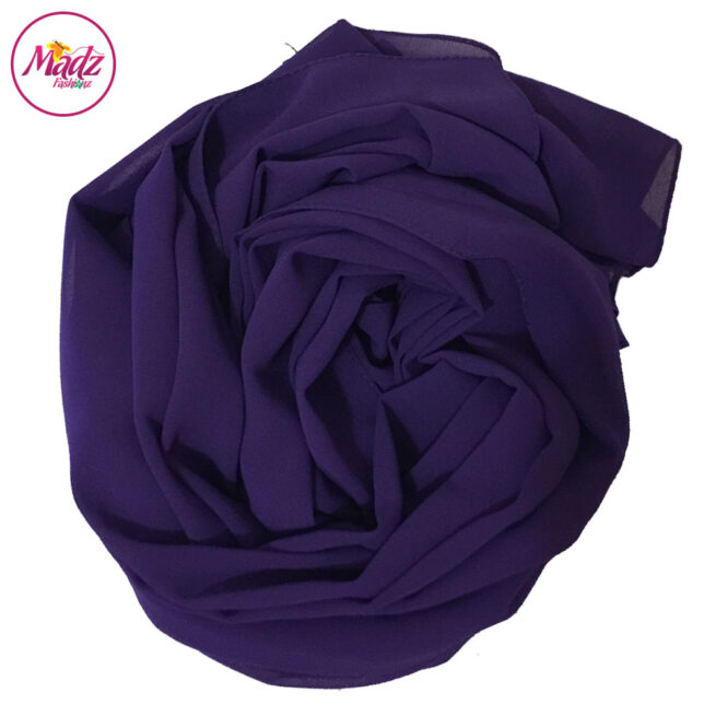 Madz Fashionz UK: Long Maxi Plain Chiffon Purple Muslim Hijabs Scarves Shawls