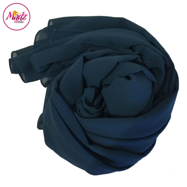 Madz Fashionz UK: Long Maxi Plain Chiffon Teal Blue Muslim Hijabs Scarves Shawls