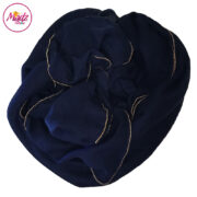Madz Fashionz UK: Long Maxi Plain Luxury Cotton Pellet Navy Blue Muslim Hijabs Scarves Shawls