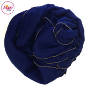 Madz Fashionz UK: Long Maxi Plain Luxury Cotton Pellet Royal Blue Muslim Hijabs Scarves Shawls