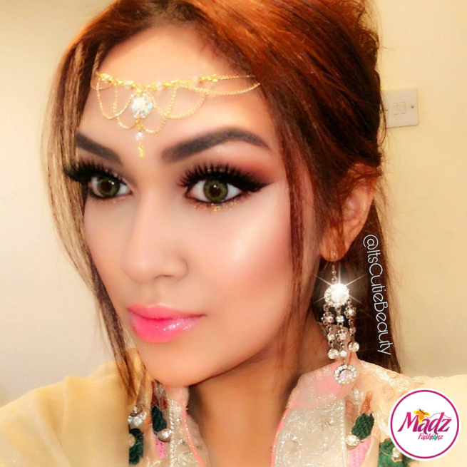 Gold Head Piece , Itscutiebeauty Matha Patti , Rhinestone hair accessories , bridesmaids matching jewelry , Indian head gear , prom accessory , Eid