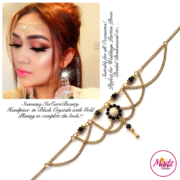 Madz Fashionz UK: Itscutiebeauty Bespoke Matha Patti Headpiece Gold Black