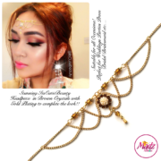 Madz Fashionz UK: Itscutiebeauty Bespoke Matha Patti Headpiece Gold Brown
