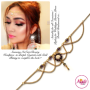 Madz Fashionz UK: Itscutiebeauty Bespoke Matha Patti Headpiece Gold Purple