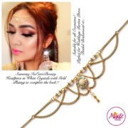 Madz Fashionz UK: Itscutiebeauty Bespoke Matha Patti Headpiece Gold White