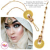 Madz Fashionz UK: ItsCutieBeauty Kundan Tikka Headpiece Handchain Chand Maang Tikka Gold Metallic Neutral Set