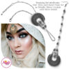 Madz Fashionz UK: ItsCutieBeauty Kundan Tikka Headpiece Handchain Chand Maang Tikka Silver Metallic Set
