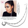 Madz Fashionz UK: Emeraldxbeauty Crystal Bridal Indian Nath Nose Ring Bollywood Indian Silver White