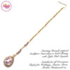 Madz Fashionz UK: Urvashi Rautela Kundan Crystal Stones Gold Maang Tikka Hair Tikka Gold Light Pink