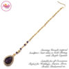 Madz Fashionz UK: Urvashi Rautela Kundan Crystal Stones Gold Maang Tikka Hair Tikka Gold Purple