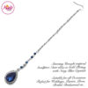 Madz Fashionz UK: Urvashi Rautela Kundan Crystal Stones Gold Maang Tikka Hair Tikka Silver Navy Blue