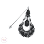 HennaHouseCanada , Salka – HR (Hijab Pin, Silver Black)