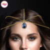 Madz Fashionz UK: Gold Navy Blue Light Hair Jewellery Headpiece Matha Patti