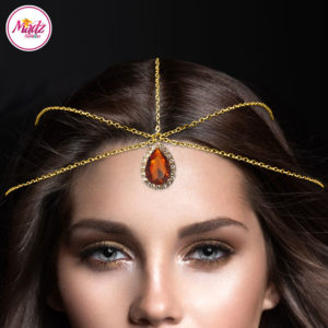 Madz Fashionz UK: Gold Brown Hair Jewellery Headpiece Matha Patti