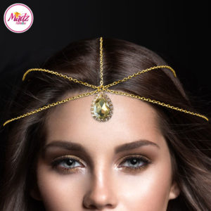 Madz Fashionz UK: Gold Champagne Hair Jewellery Headpiece Matha Patti
