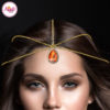Madz Fashionz UK: Gold and Orange Hair Jewellery Headpiece Matha Patti