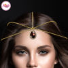 Madz Fashionz UK: Gold and Coffee Red Hair Jewellery Headpiece Matha Patti