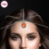 Madz Fashionz UK: Silver and Orange Hair Jewellery Headpiece Matha Patti