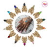 Madz Fashionz UK: Hennabyang Indian Bridal Hand chain Slave Bracelet Kundan Gold Silver all colours