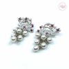 Madz Fashionz UK Jhumka Earrings, Indian Jewelry, Indian Earrings, Kundan Earrings, Big Jhumka Earrings Silver Pearled Pink White Pearl Jewellery SBRK