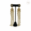 Madz Fashionz UK Nadiya Pearled Kundan Jhumkas Sky Blue Earrings Indian Jewellery Pakistani Jewellery 2