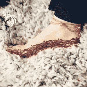 Madz Fashionz UK Beautés d'Ailleurs Henné Payal Anklet Chain Gold silver white indian pakistani jewellery